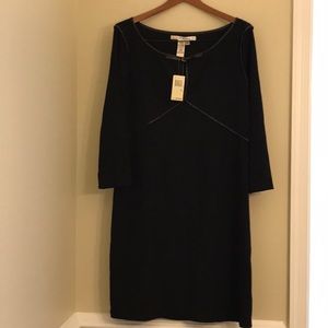 NWT Black size XL Max Studio dress faux leather ac